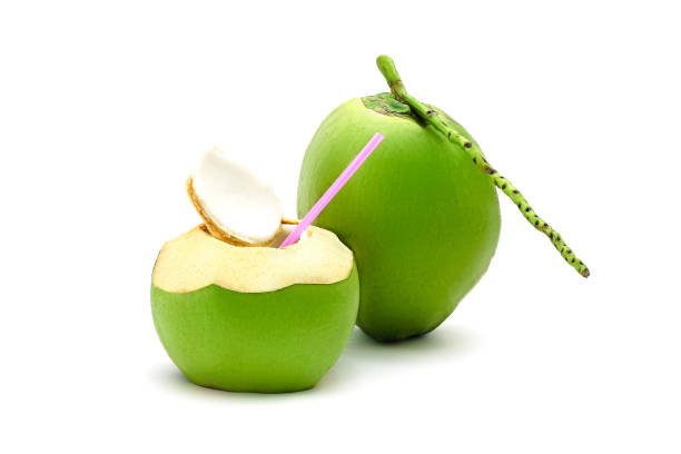 istock Coconut Ripe and tasty isolated on white background 664656448