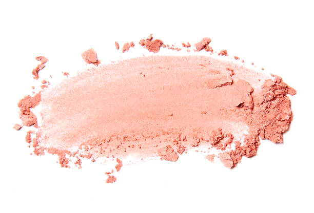 pink crumbled blush - blush imagens e fotografias de stock