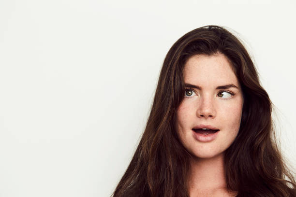 istock Girl with crossed eyes 664667604