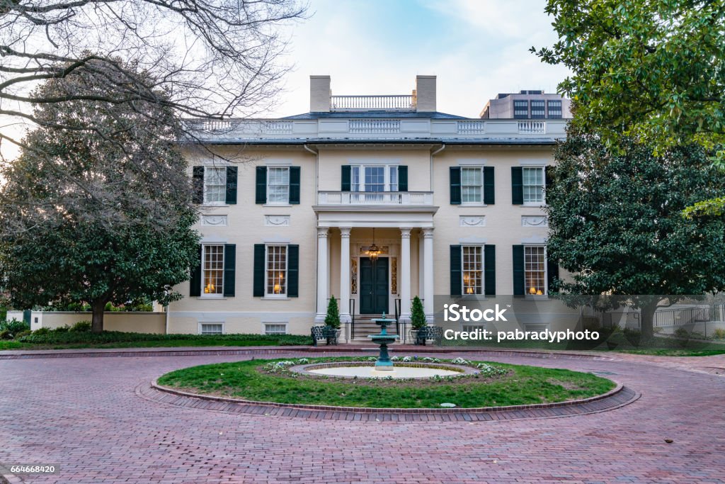 Virginia Governors Mansion Virginia governor's mansion near the capitol in Richmond, Virginia. Mansion Stock Photo