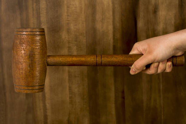 istock USED WOODEN HAMMER 664668864