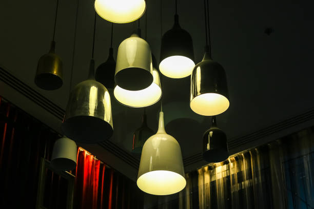 istock close up hanging ceiling lamp with light bulb decoration luxury style 664688864