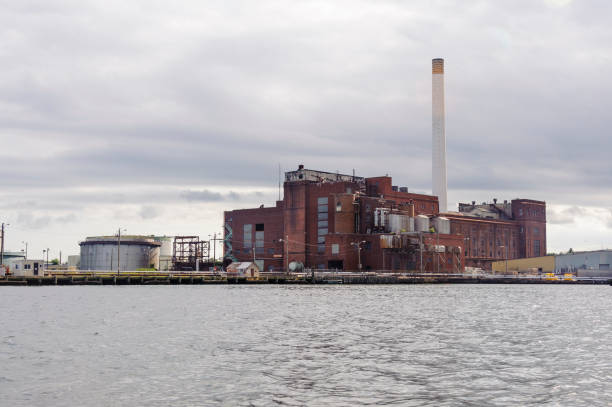 istock Historic power plant in New Bedford 664688974