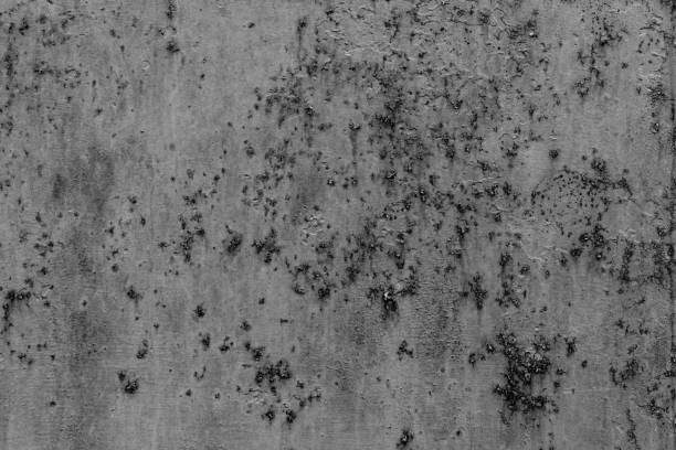 istock Metal texture with scratches and cracks 664696404