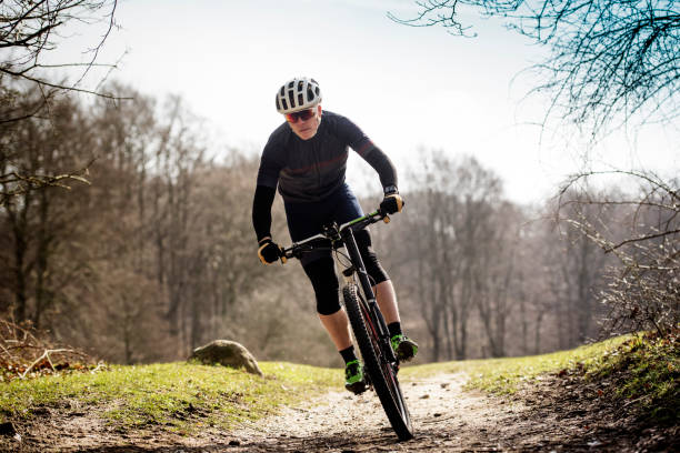istock Portrait of Mountain Biker Out on a Training Ride 664696588