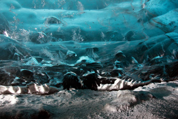 istock Inside the crystal cave - ice cave in Iceland 664696650