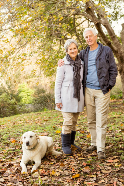 istock Senior couple in the park 664707050