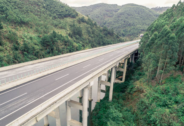 istock aerial view of highway 664716096
