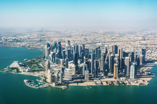 istock Aerial view of Doha 664716174