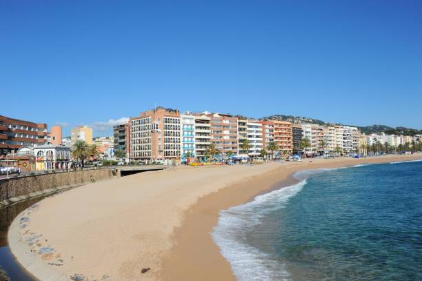 istock Sandy beach on the Mediterranean - Lloret de Mar - Spain 664716892