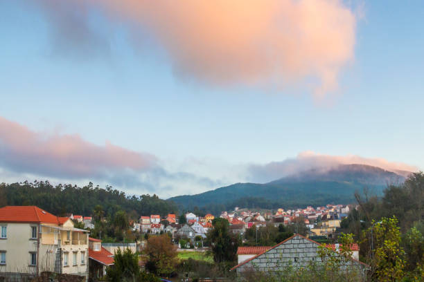 istock Guillan village and Curota Mount at dawn 664726434