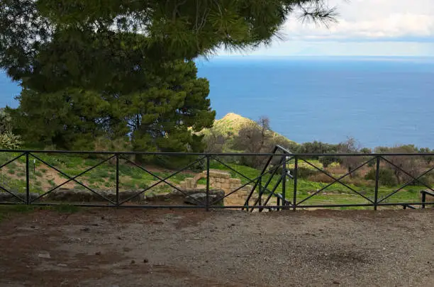 The ruins of the Greek settlement. Tindari. Sicily.