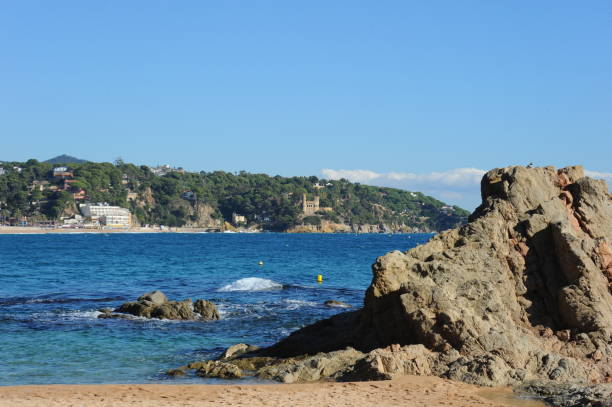istock Sandy beach on the Mediterranean - Lloret de Mar - Spain 664727126