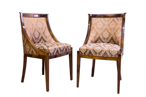 istock Vintage Chair isolated on white background 664731460