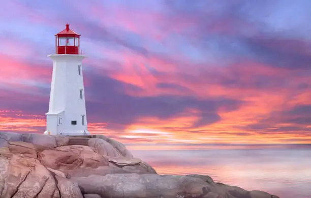 Peggy's Cove, St. Margarets Bay, Nova Scotia lighthouse
