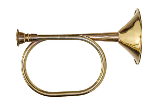mały trąbka - trumpet jazz bugle brass instrument zdjęcia i obrazy z banku zdjęć