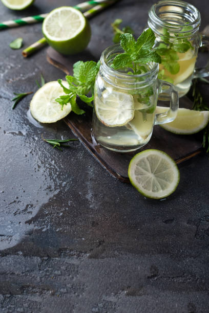 istock Mojito cocktail in mason jar 664756510