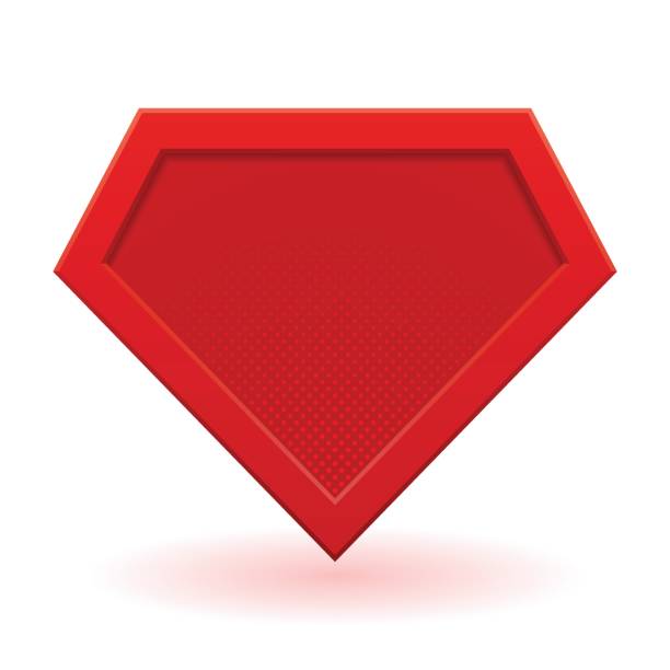 illustrations, cliparts, dessins animés et icônes de modèle de super-héros rouge - shielding shield security red