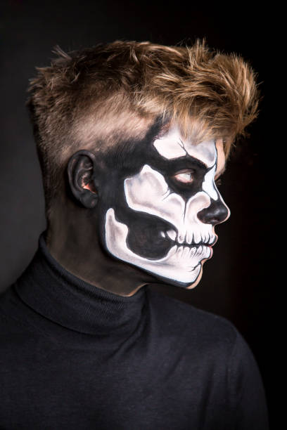 Bodypainting Helped Skull Man Portrait Stock Photo - Download Image Now - Men, Paint, Skull - iStock Bodypainting Helped Skull Man Portrait Stock Photo - Download Image Now - Men, Paint, Skull - Istock