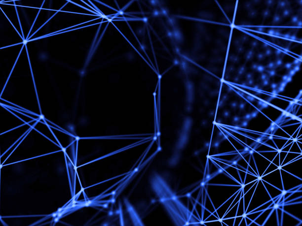 istock Abstract technology network mesh and destroy sphere cyber geometry orb and polygonal lines and dots. Futuristic Technology, digitally generated image, 3d rendering 664770814