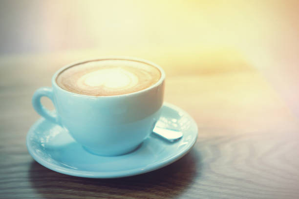 istock Cappuccino or Latte coffee art cup with heart shaped. 664771980