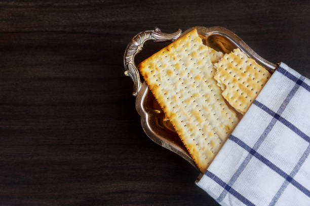 istock Still-life with matzoh jewish passover bread 664778864