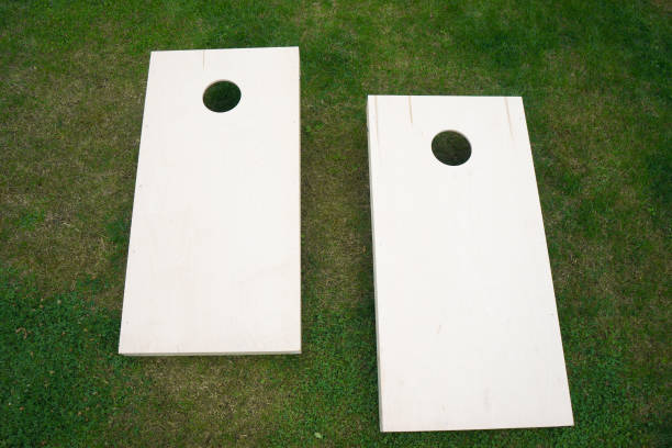 planches en bois cornhole - cornhole leisure games outdoors color image photos et images de collection