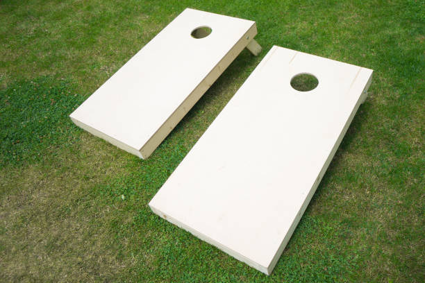 planches en bois cornhole - cornhole leisure games outdoors color image photos et images de collection