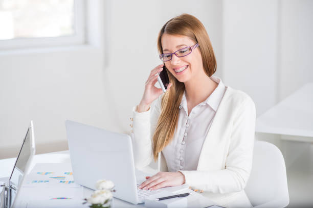 Young woman on phone