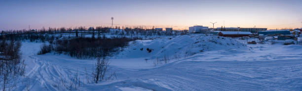 istock Inuvik, Northwest Territories Morning Panorama 664786100
