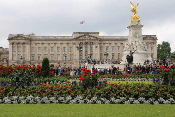 Buckingham Palace in London, United Kingdom Buckingham Palace in London, United Kingdom prince phillip stock pictures, royalty-free photos & images