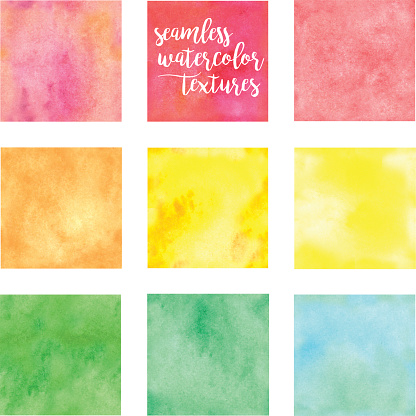 istock Seamless Watercolor Swatches 664800670