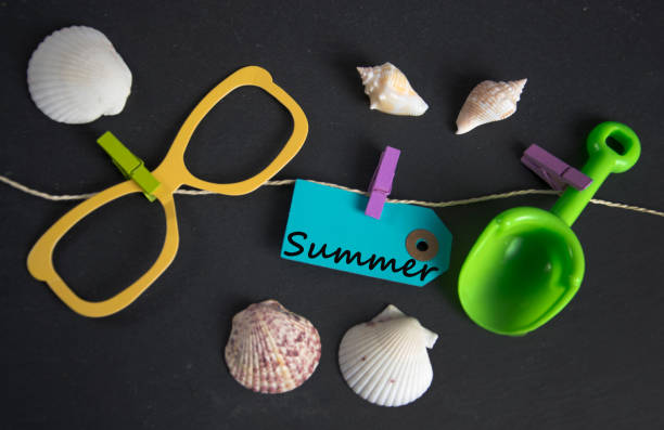 istock Summer  inscription written on paper tag 664800776