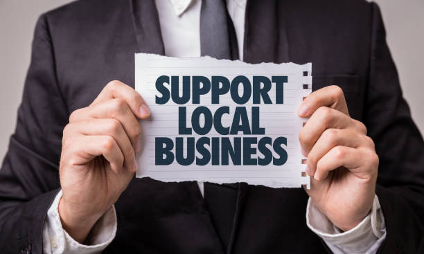 Support Local Business stock photo