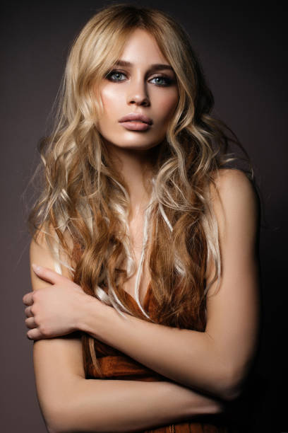 istock Beautiful woman with make-up 664813860