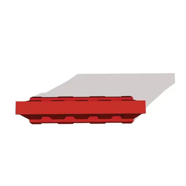 Vector illustration of Road barrier.Isolated on white background.Top view.