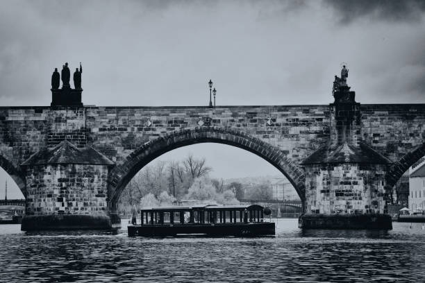istock Charles bridge in Prague city 664838946