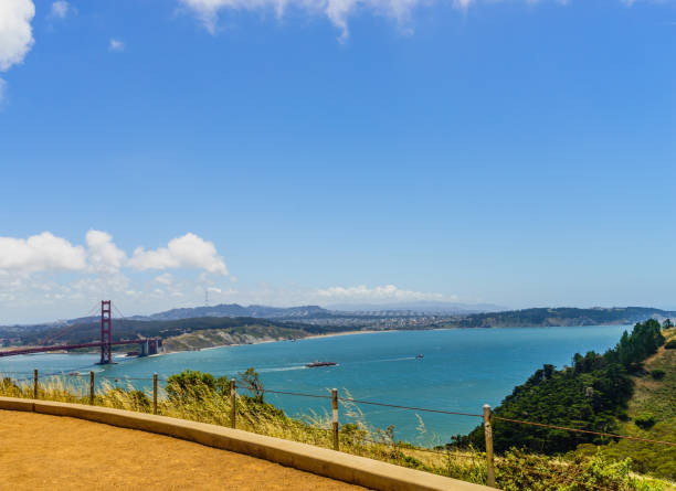 istock Golden Gate Horseshoe bay from above Fort Point 664842402