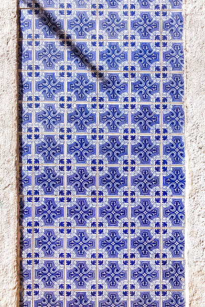 istock Typical Portuguese old ceramic wall tiles (Azulejos) 664848734