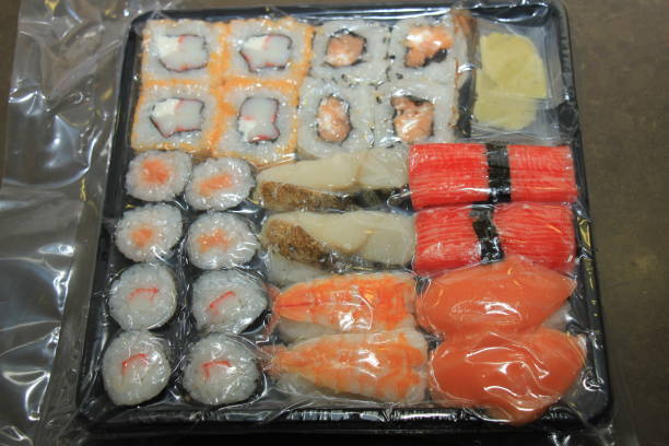 istock Japanese sushi, vacuum packed 664848866