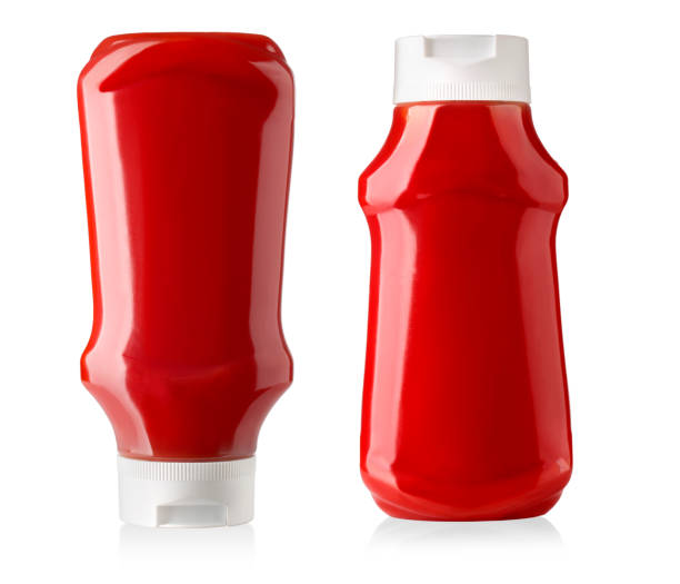 istock Bottle of Ketchup isolated 664851230