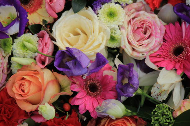 istock Colorful wedding flowers 664851320