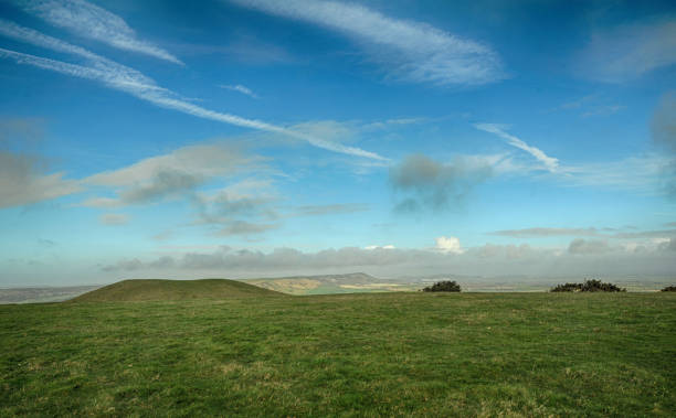 park narodowy south downs w east sussex - dirt road national park south downs footpath zdjęcia i obrazy z banku zdjęć