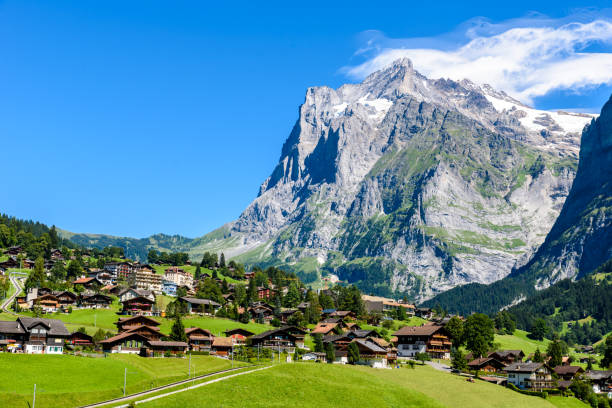 istock Grindelwald - beautiful village in mountain scenery -  Switzerland 664865032