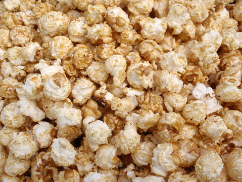 Bunch of Kettle Corn Popcorn in a pile making a cool pattern