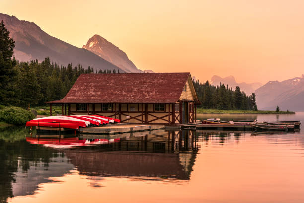 istock Sunrise of Floating House 664882088