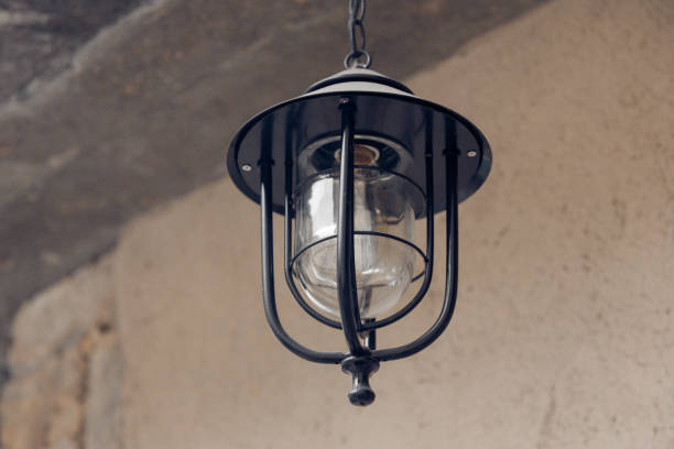 istock vintage lamp hanging on the ceiling 664882632