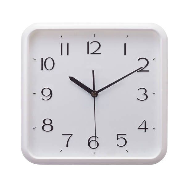 настенные часы - clock face clock number 6 time стоковые фото и изображения