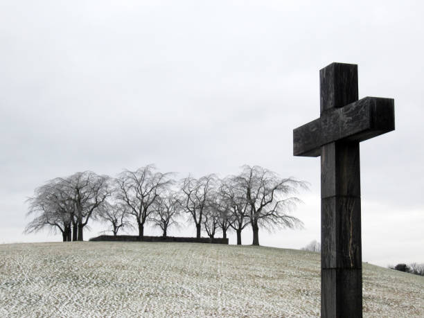 istock A large cross at a cemetery 664886284