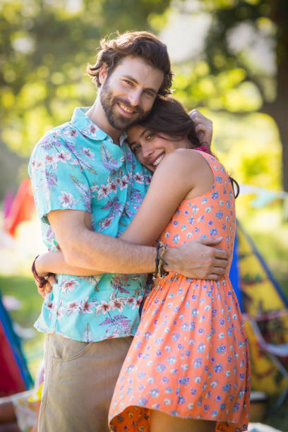 istock Romantic couple embracing each other 664892692